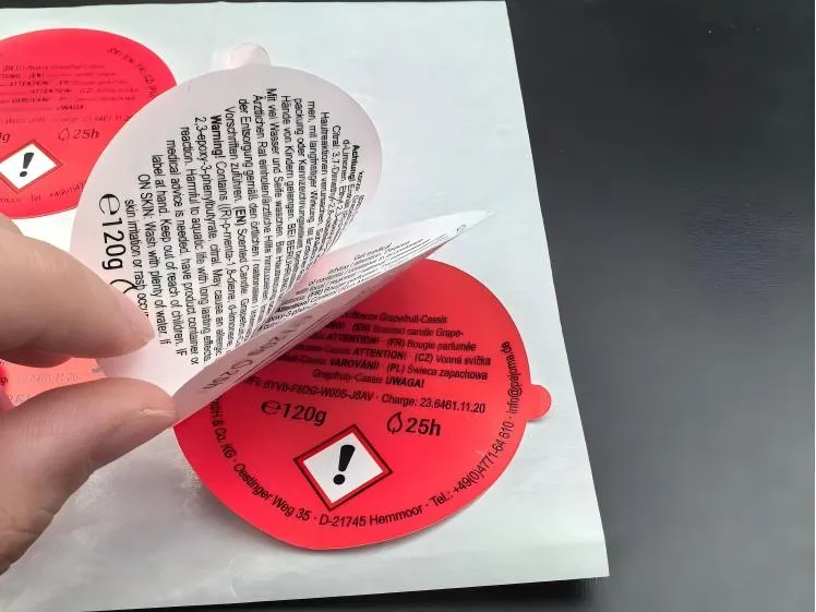 Polşa müştəri çox qatlı etiket qablaşdırma və göndərmə sifarişləri